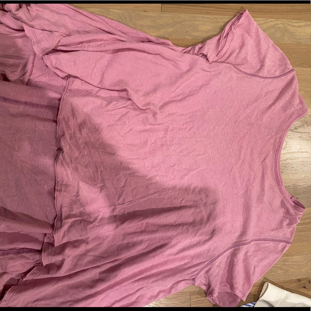 Free People Pink Flowy Top